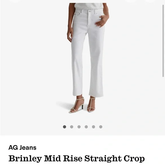 Ag Brinley crop Anthropologie jeans . NWT 28 - Picture 2 of 9